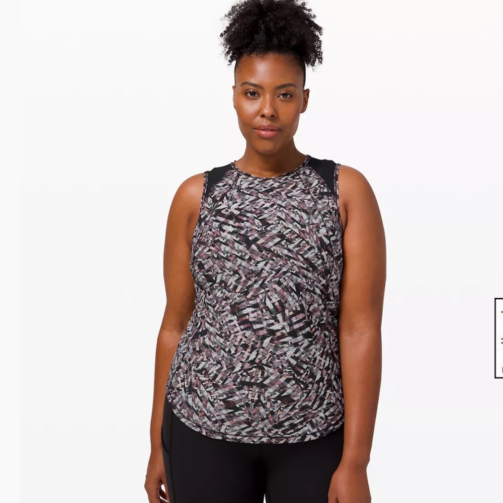 Lululemon Sculpt Tank Kaleidoscope Pink Multi NWOT Size 0